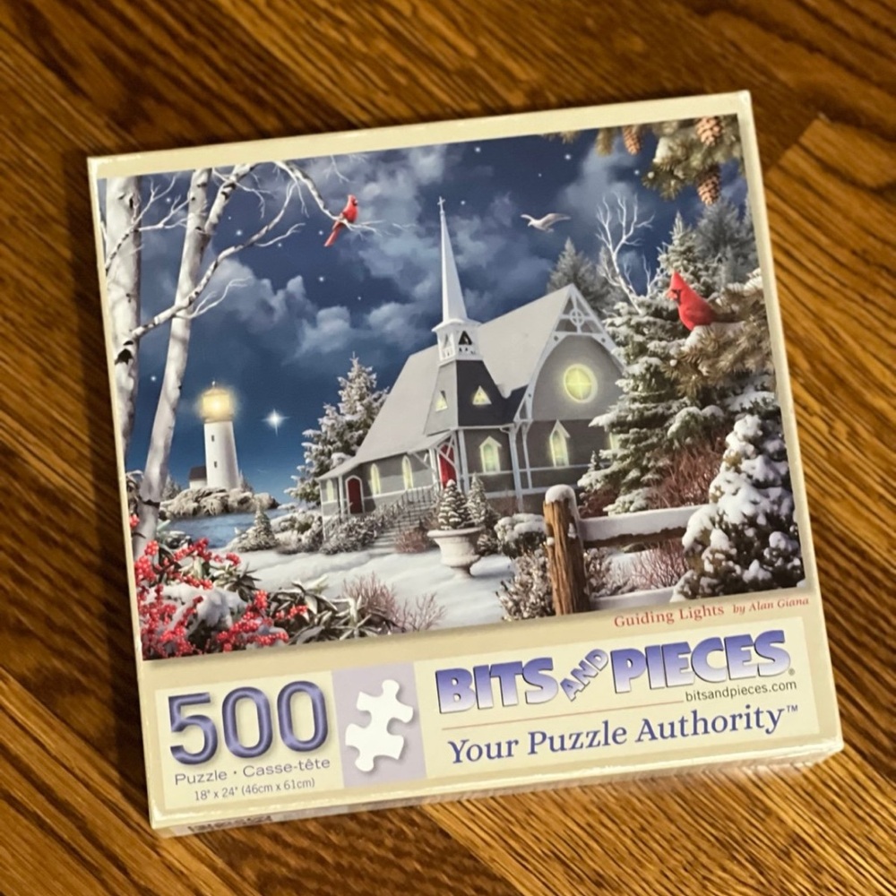 Bits and Pieces Winter Scene 500-Piece Puzzle